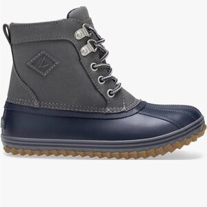 Sperry Kids Bowline Boots in Navy and Gray
